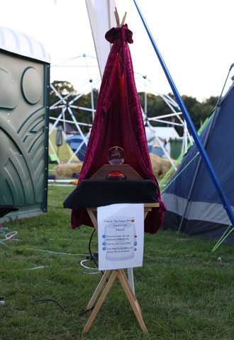 As seen at EMF 2016 (thanks to Tiff for lending the little table)