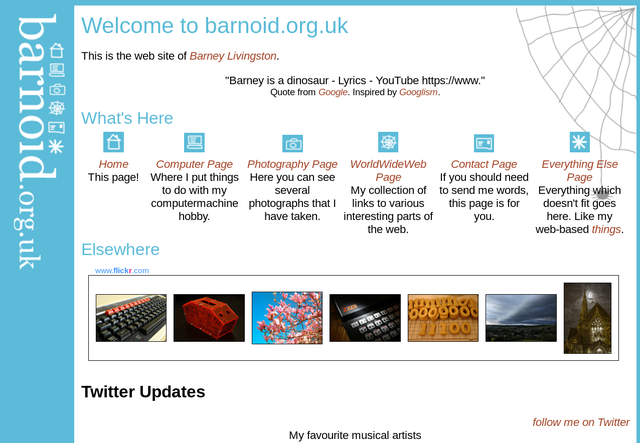 The first barnoid.org.uk, from 2003 to 2010