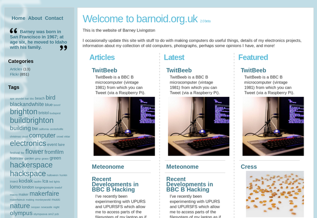 barnoid.org.uk 2.0 beta, from 2010 to 2018